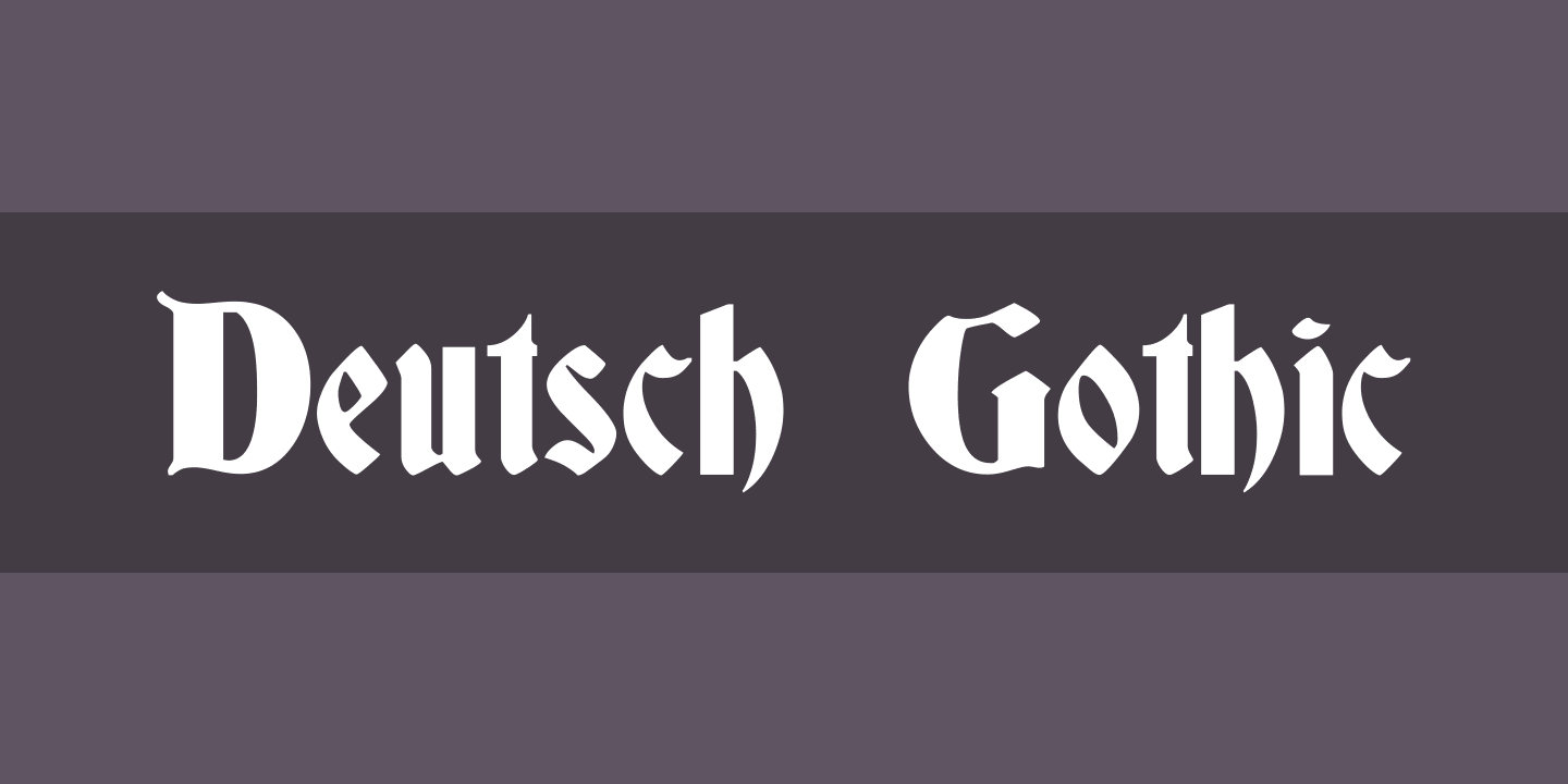 フォント Deutsch Gothic